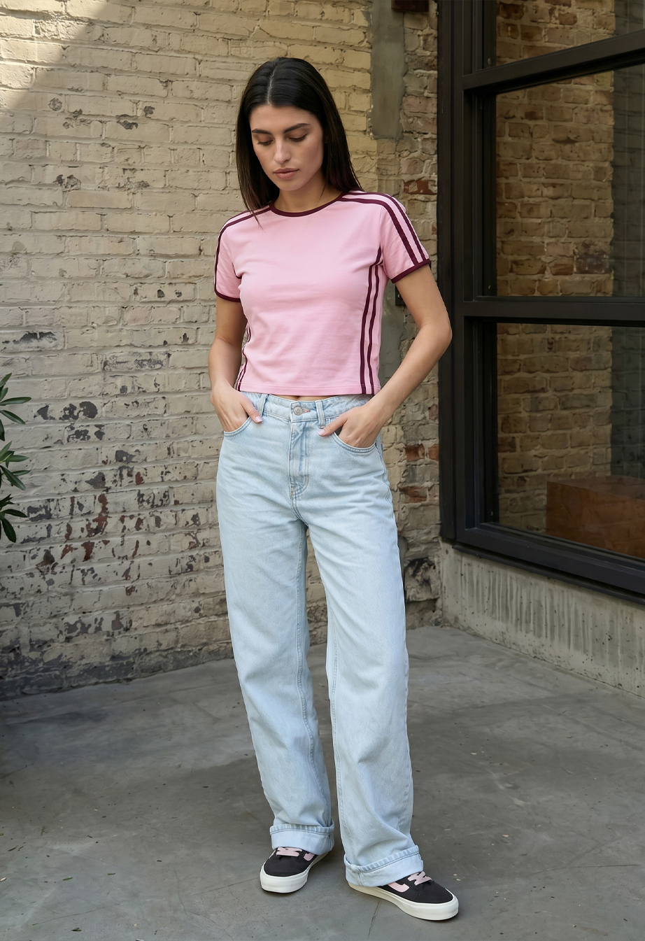 Koszulka Staff ti pink & stripes