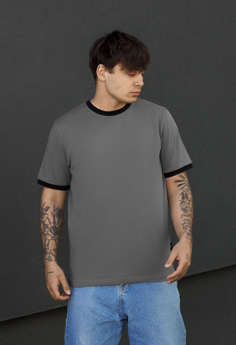 Koszulka Staff lu gray & black