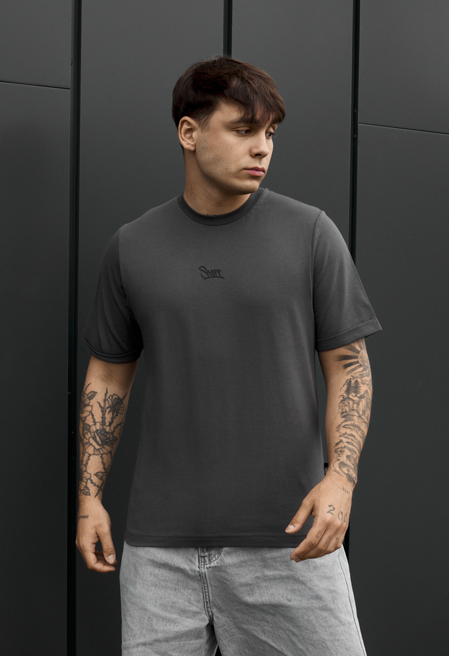 Koszulka Staff dark gray logo