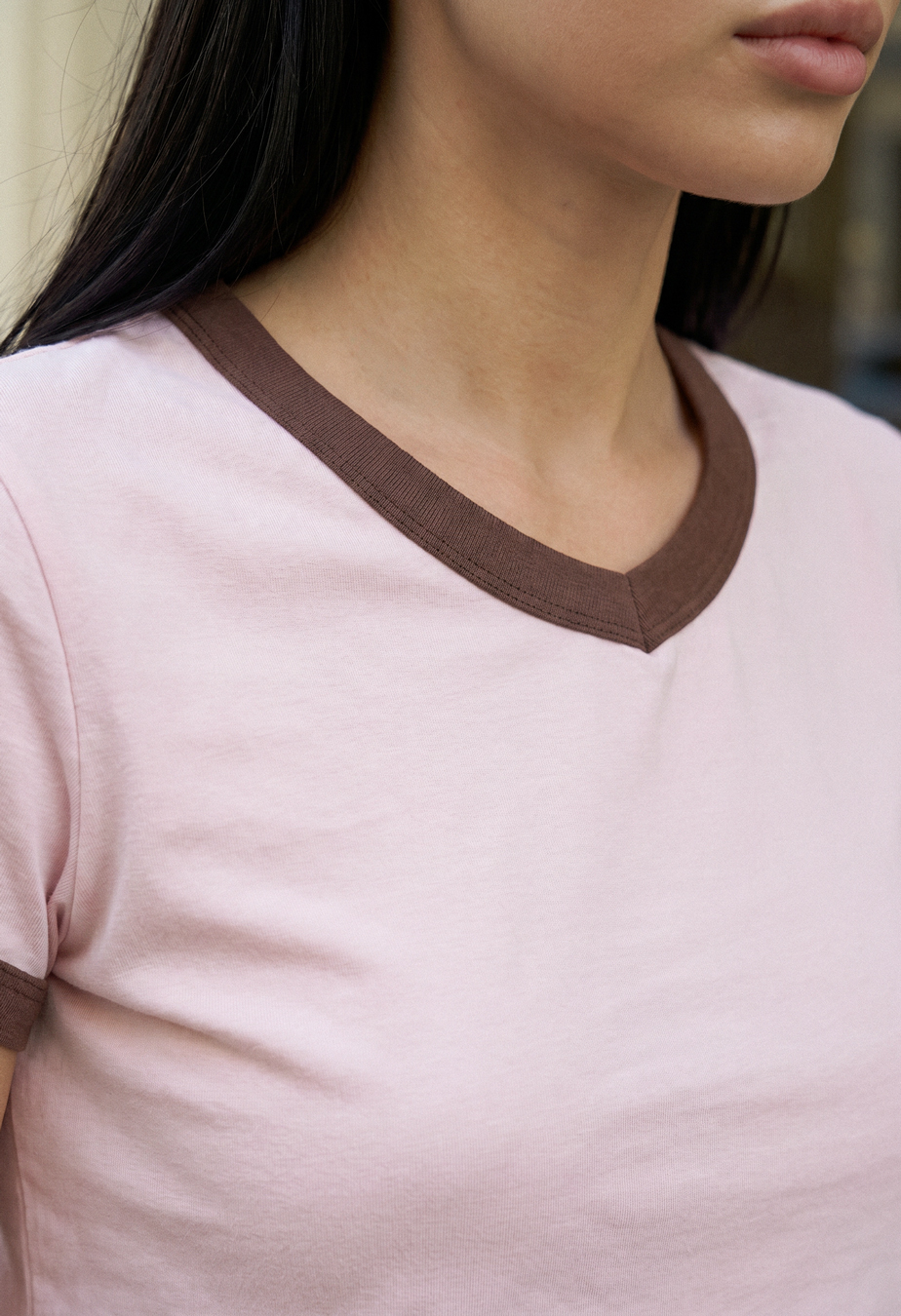 Komplet koszulka + spodenki Staff he light pink & brown
