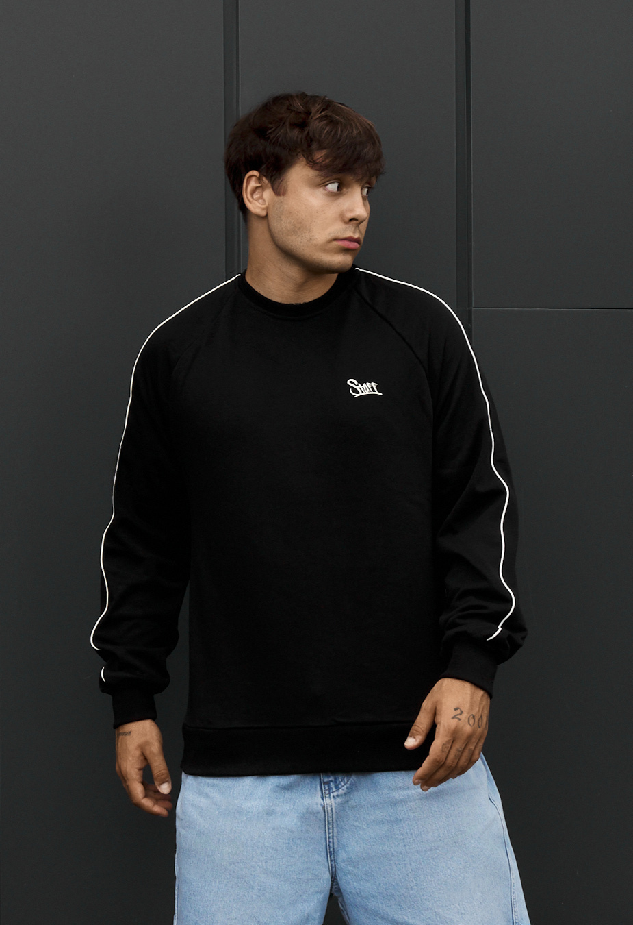 Bluza Staff black logo reflective
