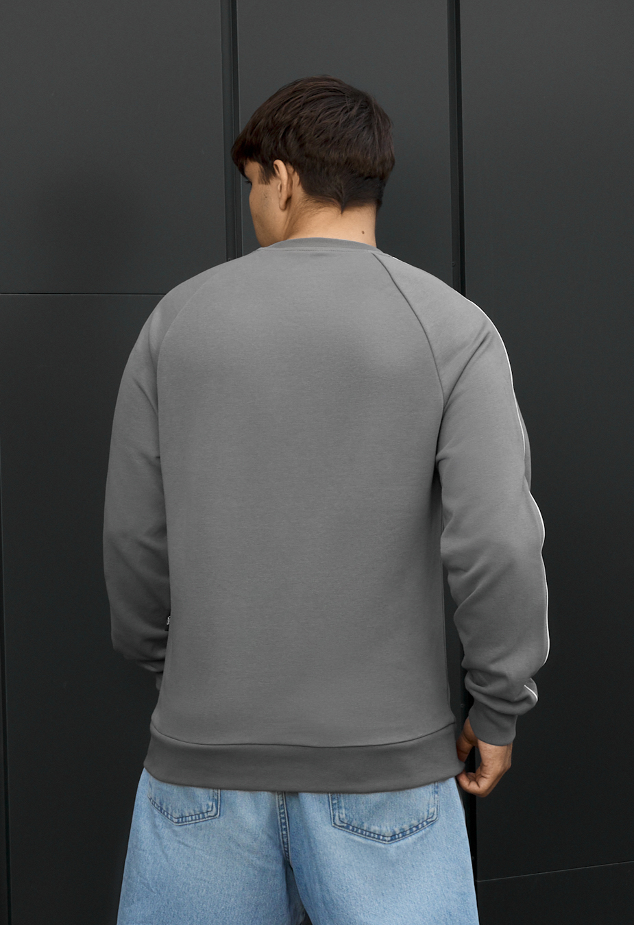 Bluza Staff gray logo reflective