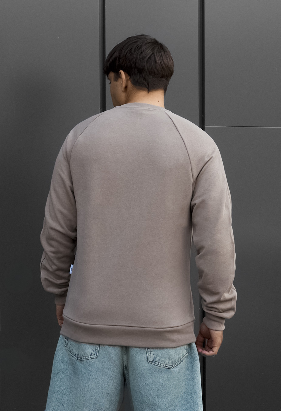 Bluza Staff beige logo reflective
