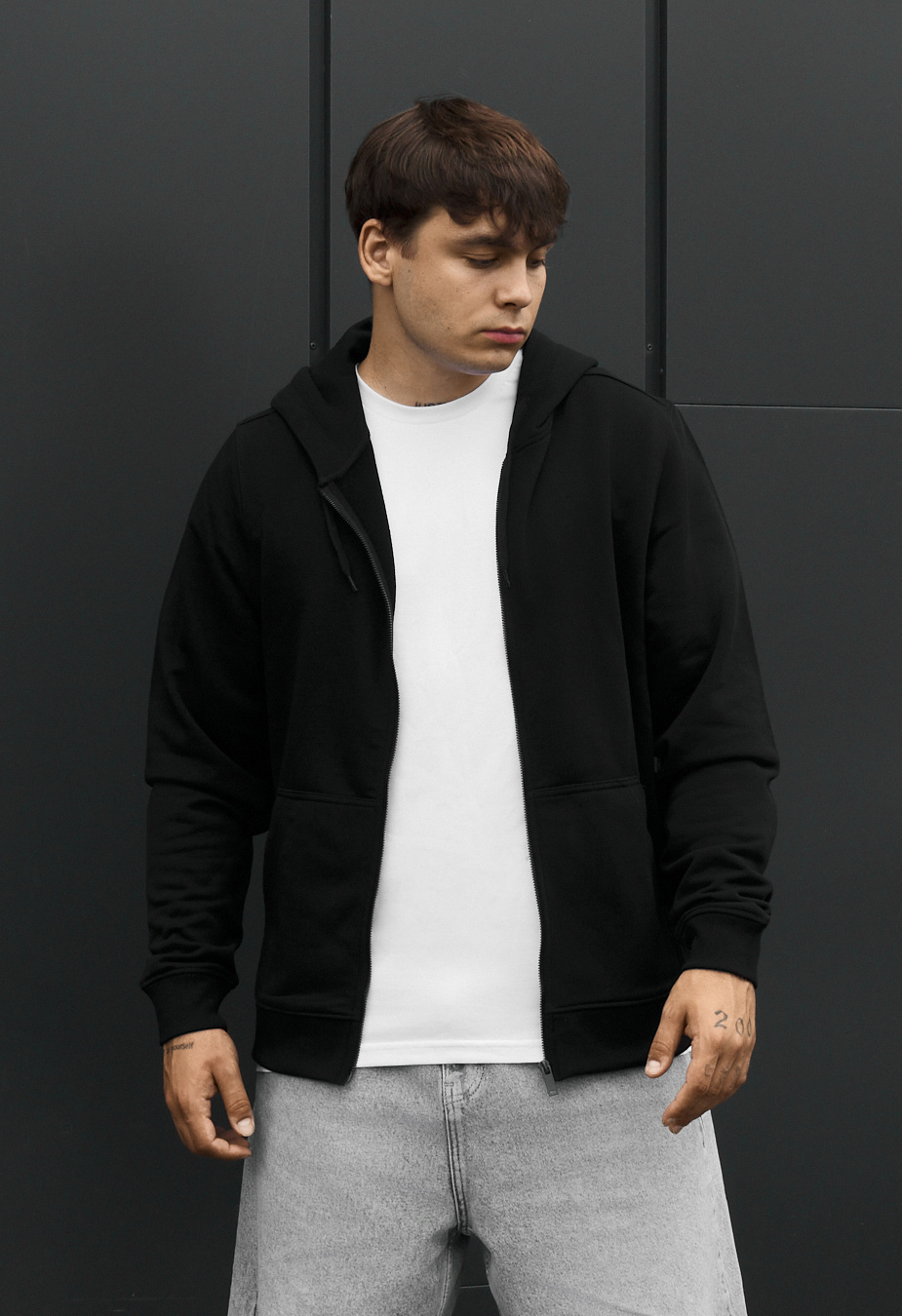 Bluza Staff vi zip black