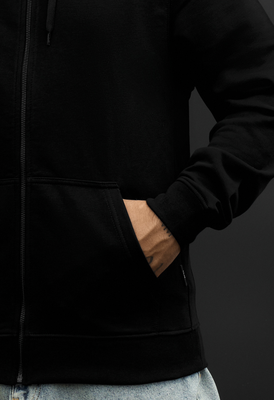 Bluza Staff vi zip black