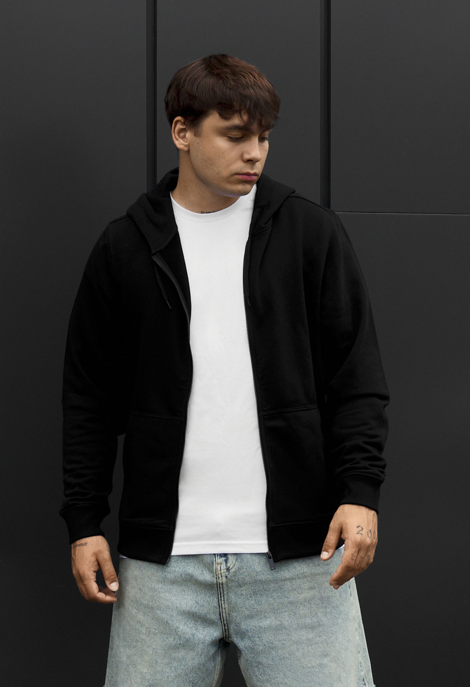Bluza Staff vi zip black