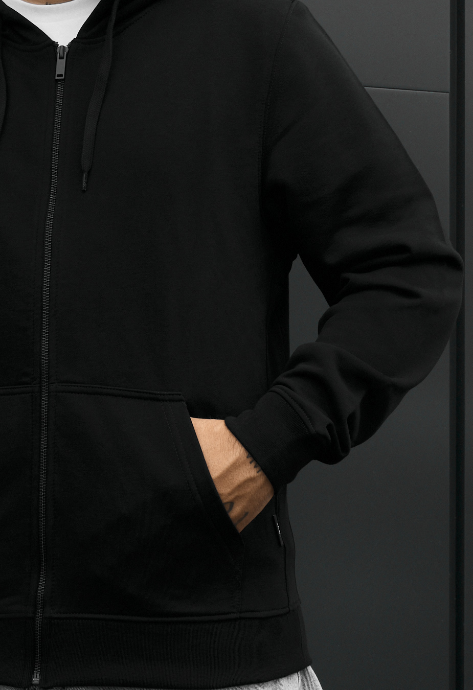 Bluza Staff vi zip black