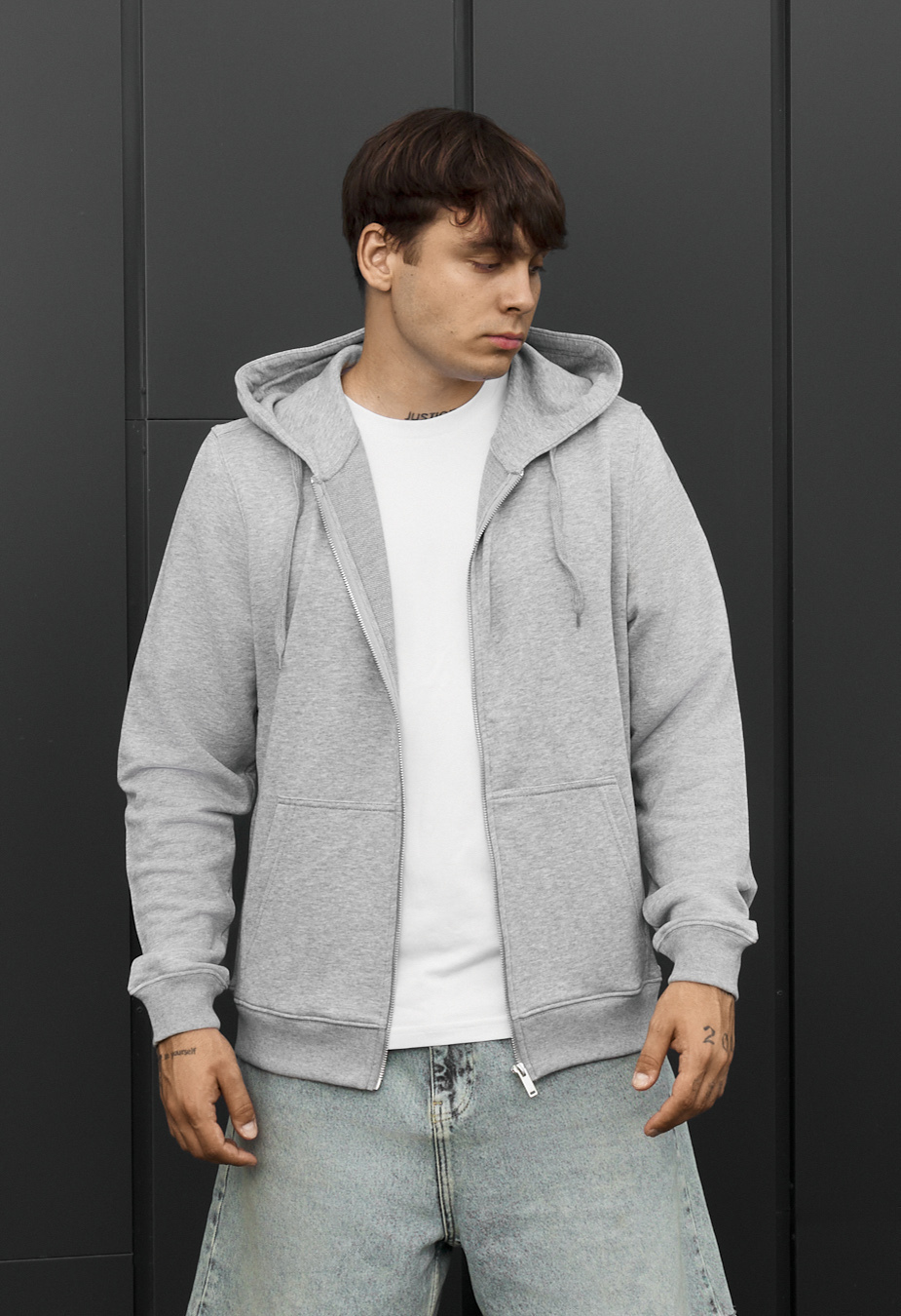 Bluza Staff vi zip gray melange