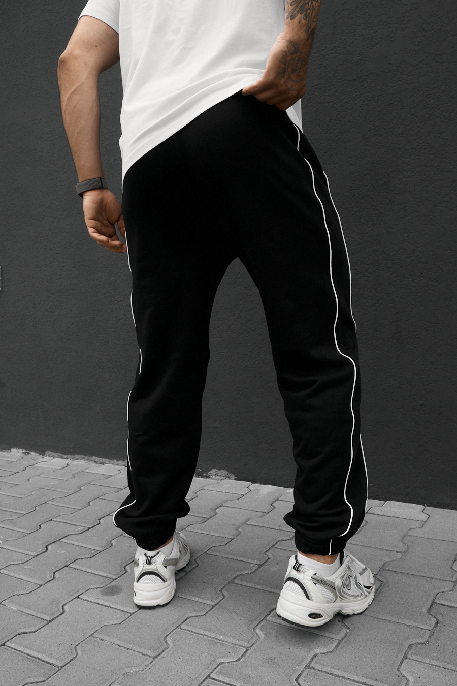 Spodnie dresowe Staff en black reflective