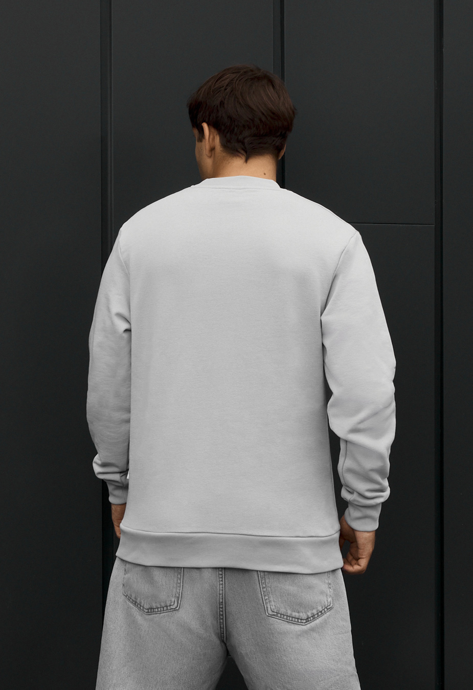 Bluza Staff logo light gray reflective