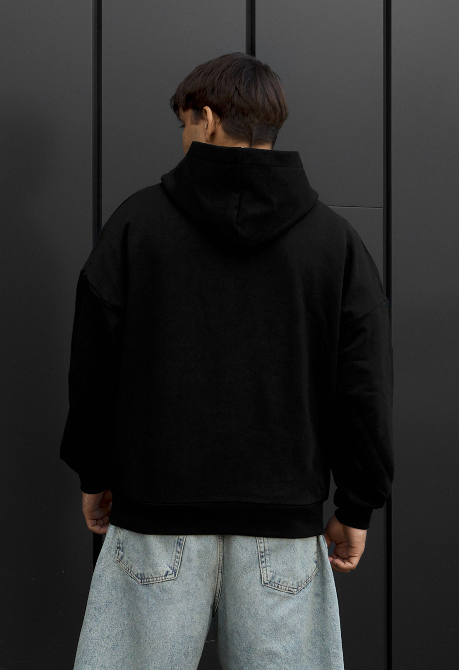 Bluza Staff bo zip black oversize