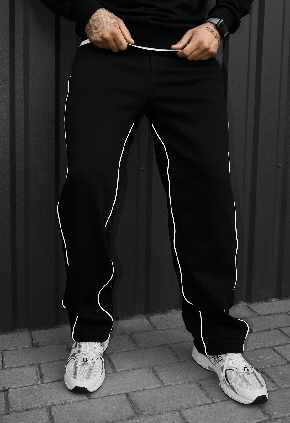 Spodnie dresowe Staff  black reflective