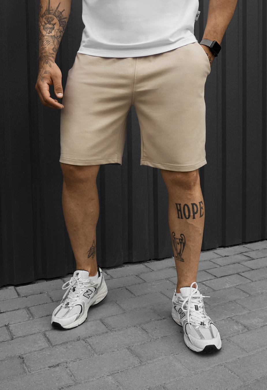 Spodenki Staff ro beige