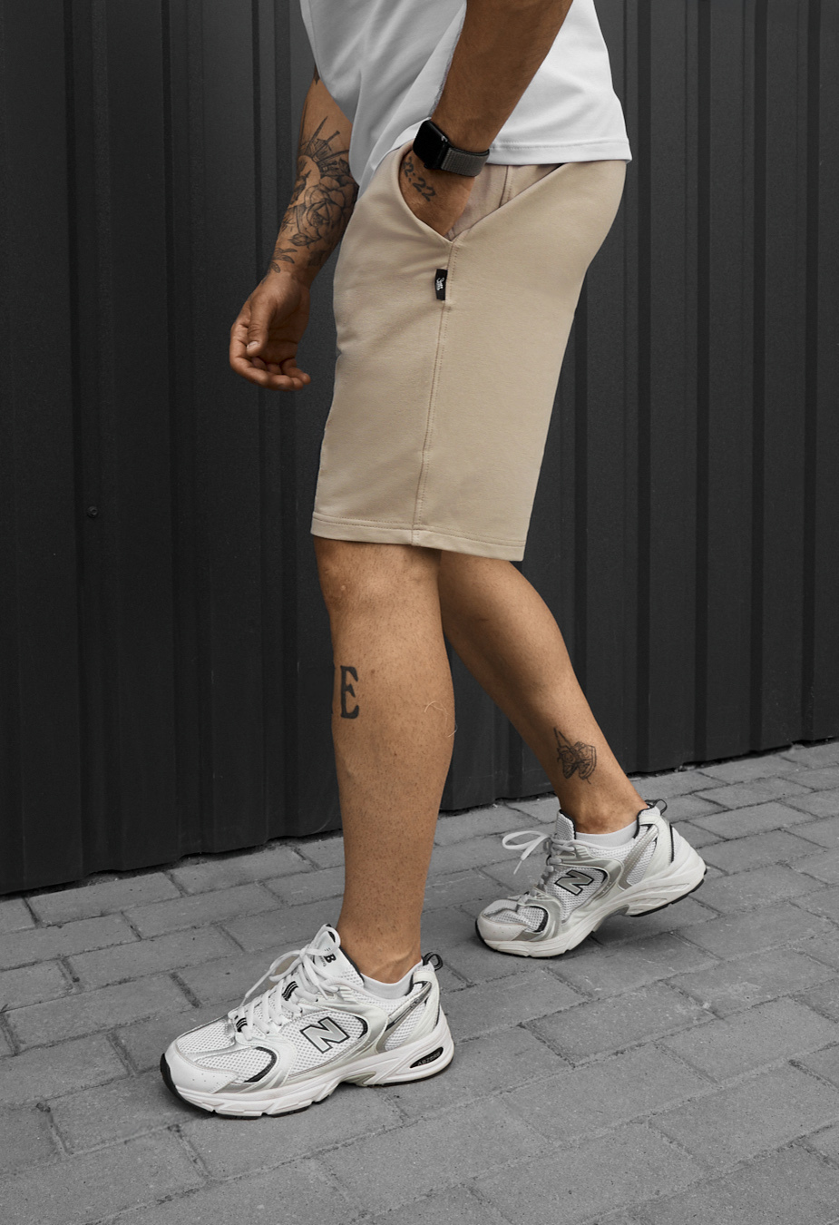 Spodenki Staff ro beige