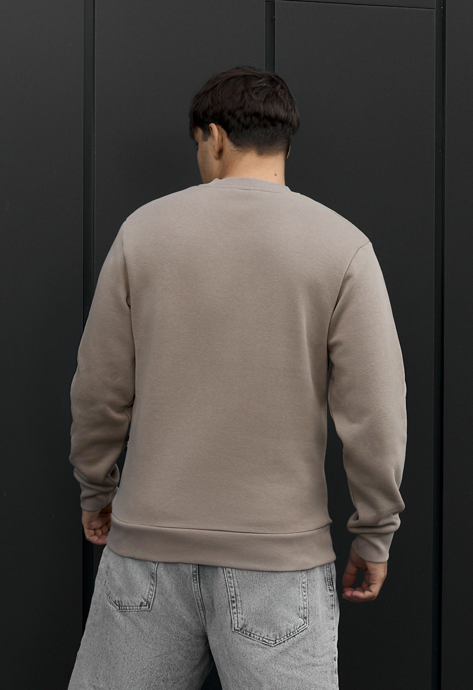 Bluza Staff logo beige reflective fleece