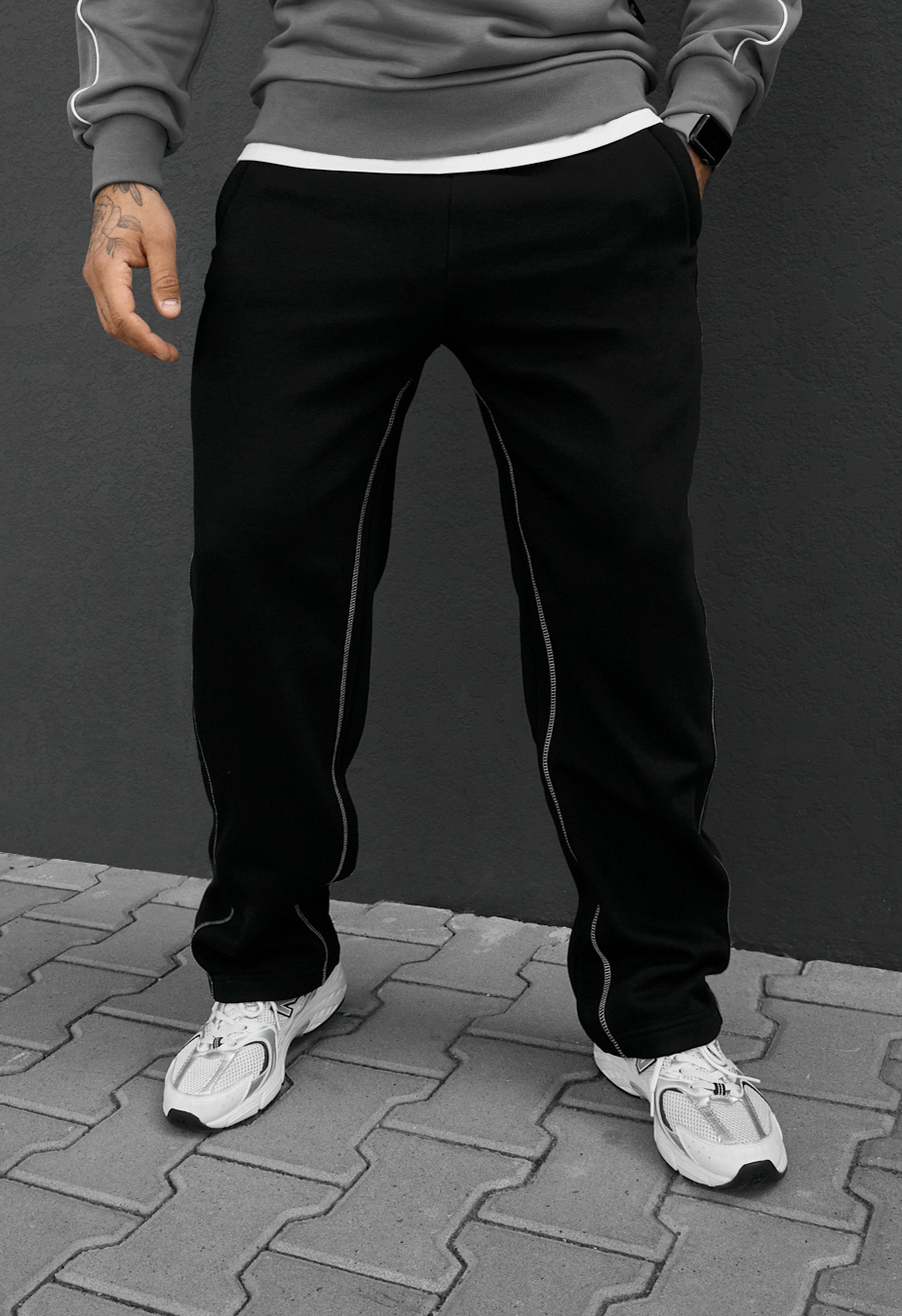 Spodnie dresowe Staff kl black fleece