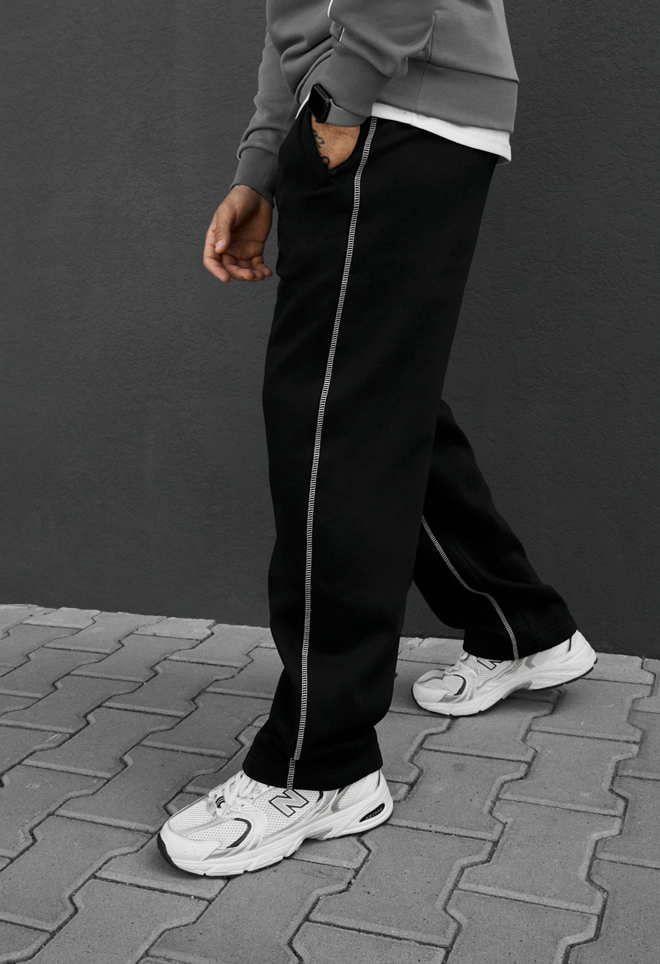 Spodnie dresowe Staff kl black fleece