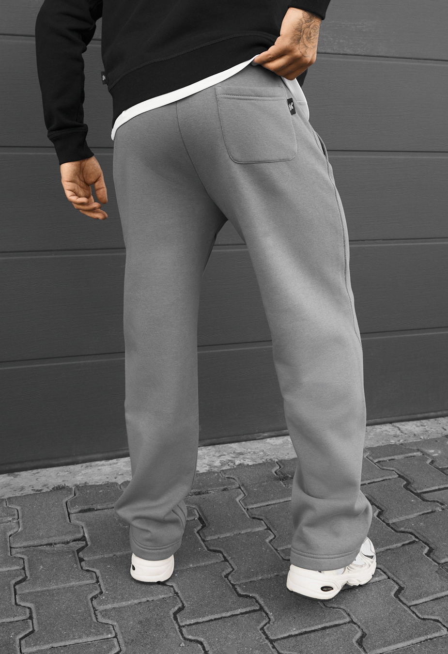 Spodnie dresowe Staff kl gray fleece
