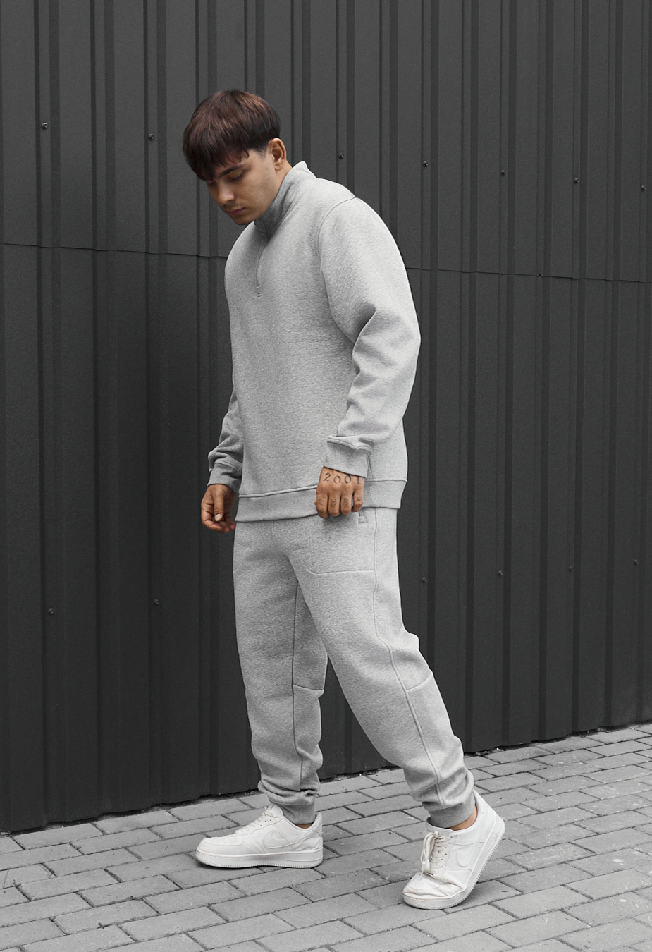 Dres Staff zeu gray melange fleece
