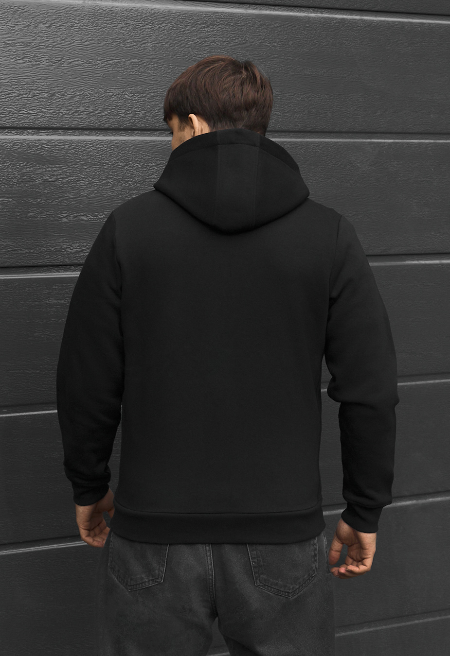 Bluza Staff vi zip logo black fleece