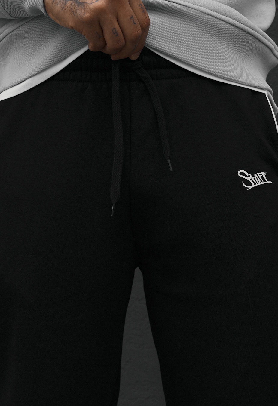 Spodnie dresowe Staff en black reflective fleece