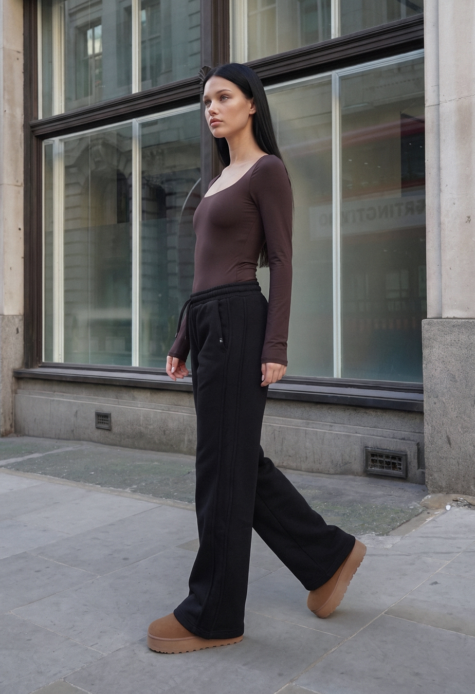 Spodnie Staff ril black fleece