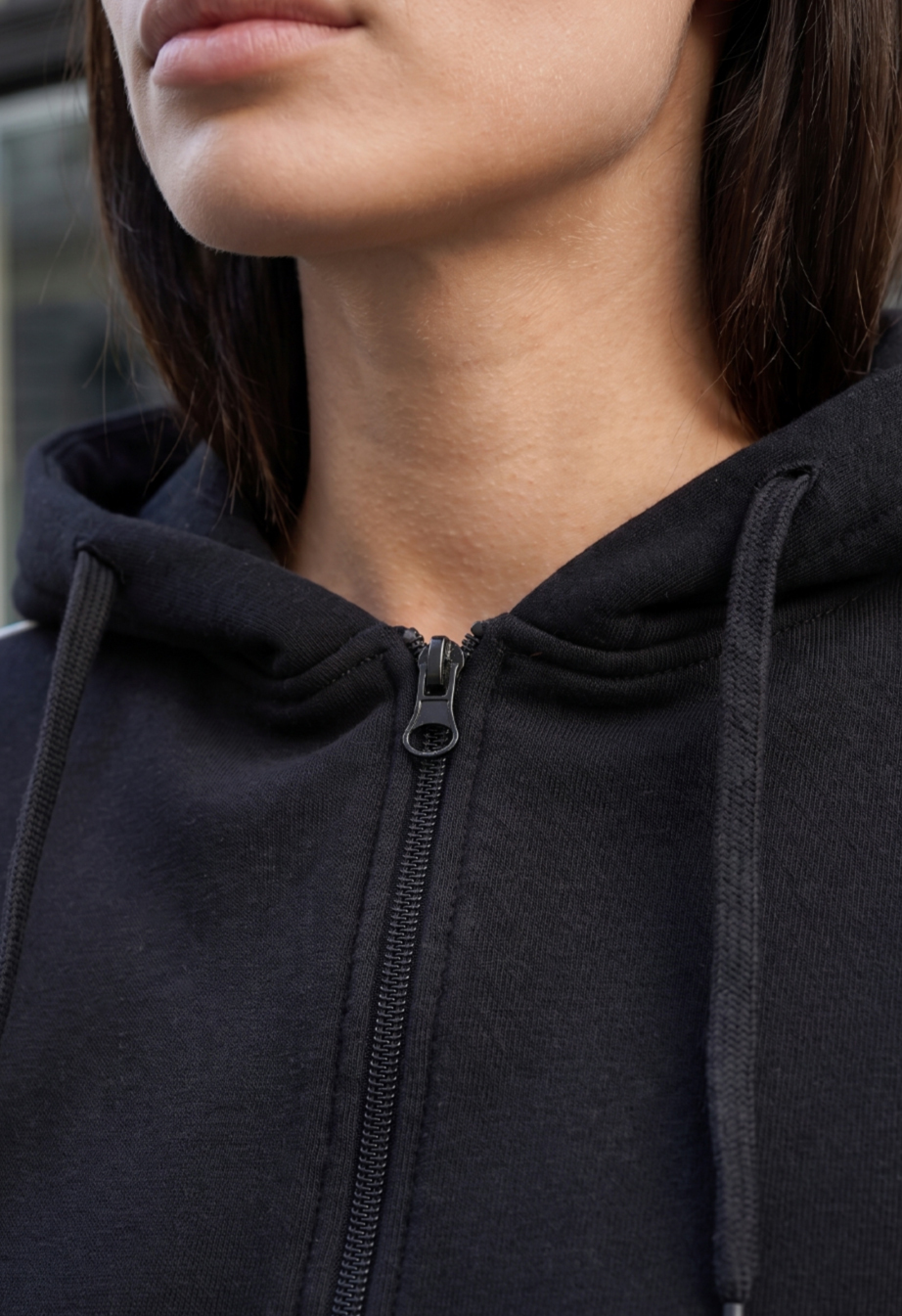 Dres Staff rul zip black oversize fleece