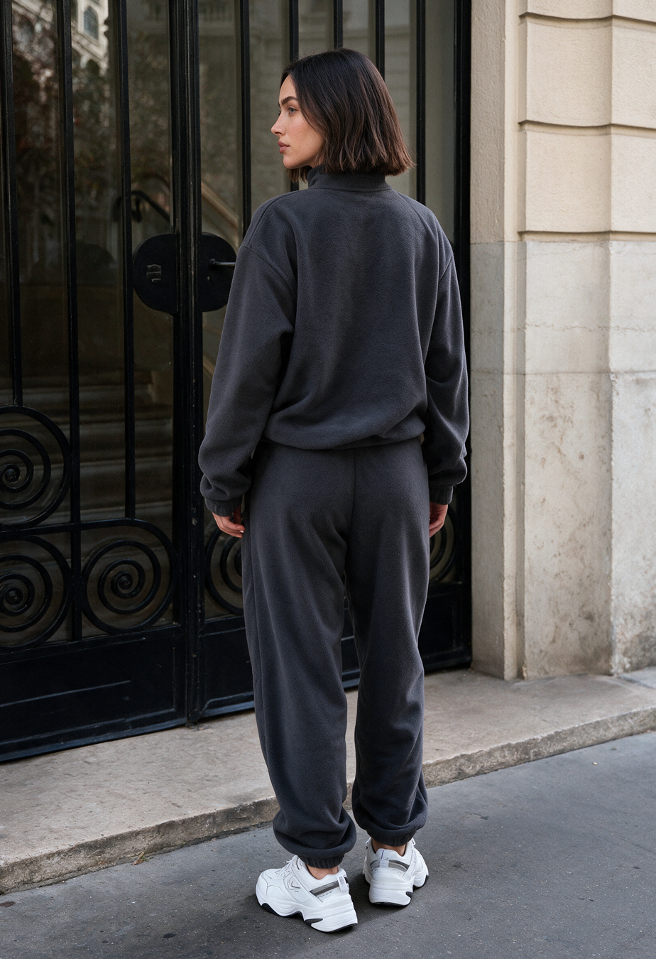 Dres Staff lio dark gray oversize fleece