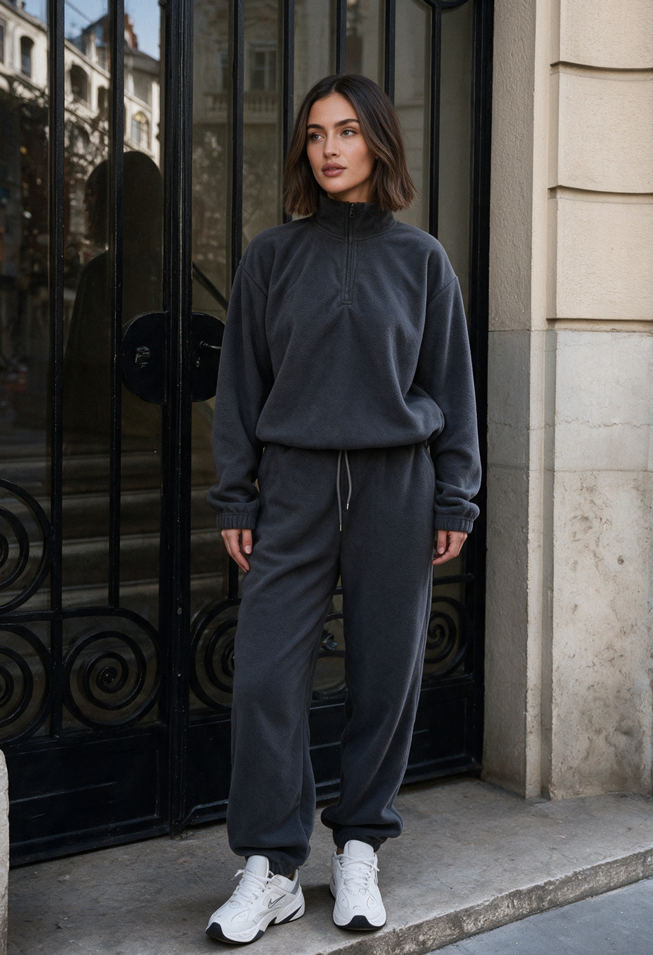 Dres Staff lio dark gray oversize fleece