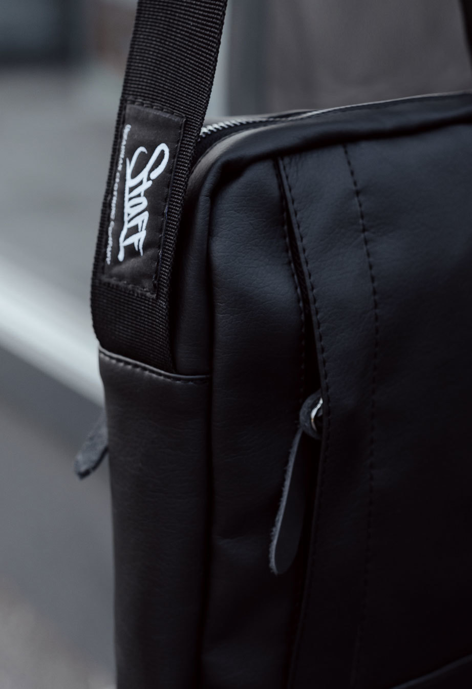 Torba na ramię Staff leather black2