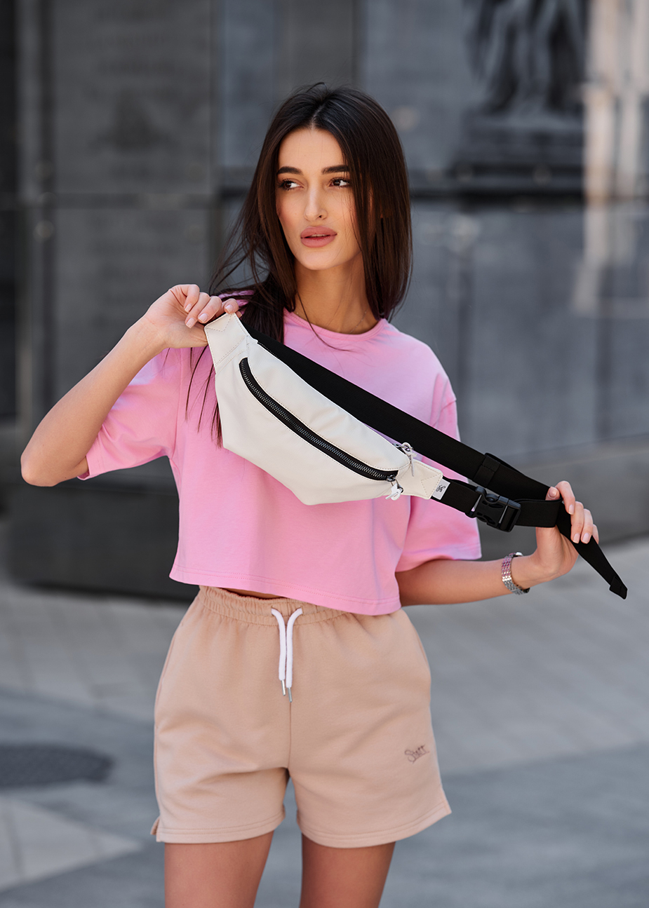 Torba Staff leather white