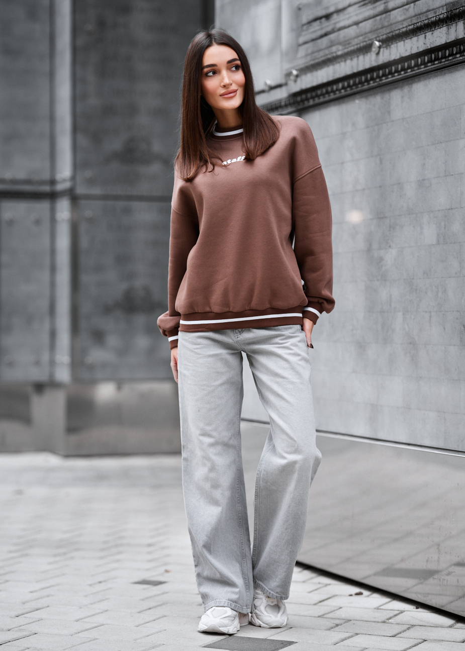 Bluza Staff brown fleece
