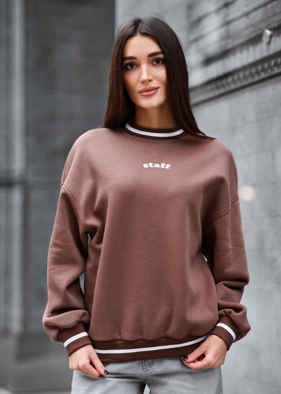 Bluza Staff brown fleece