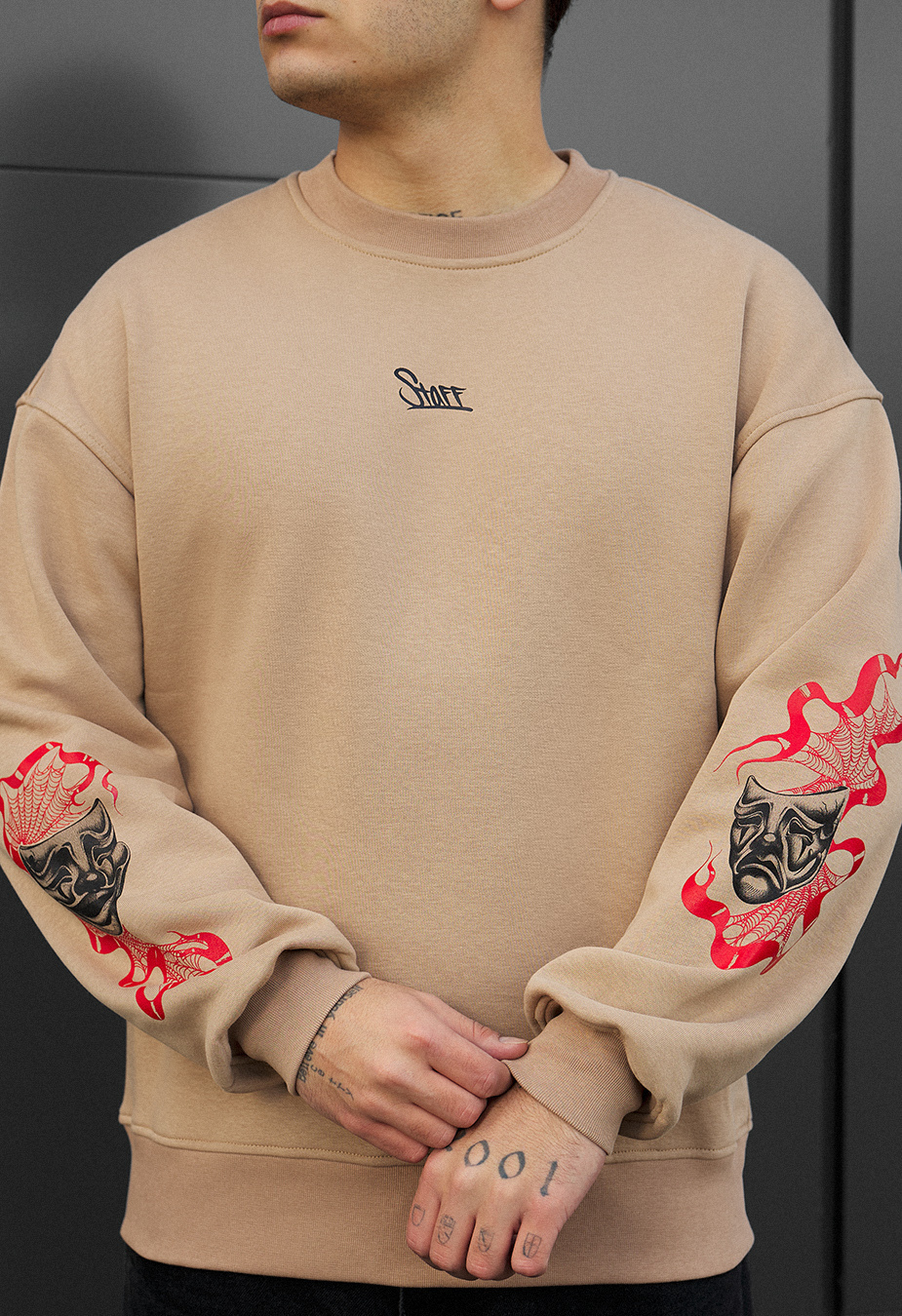 Bluza Staff masks oversize fleece