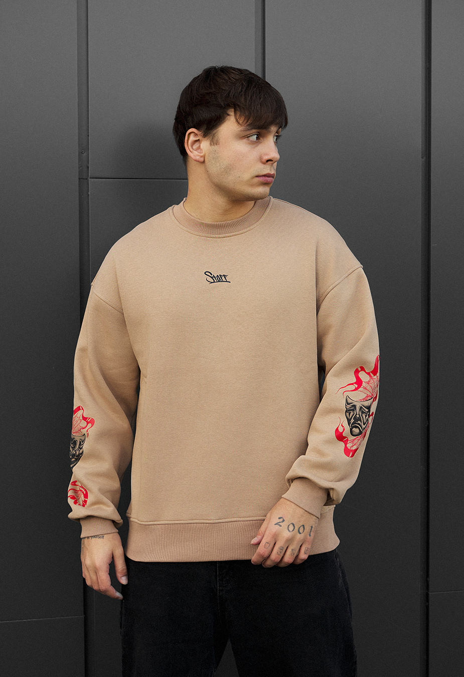 Bluza Staff masks oversize fleece