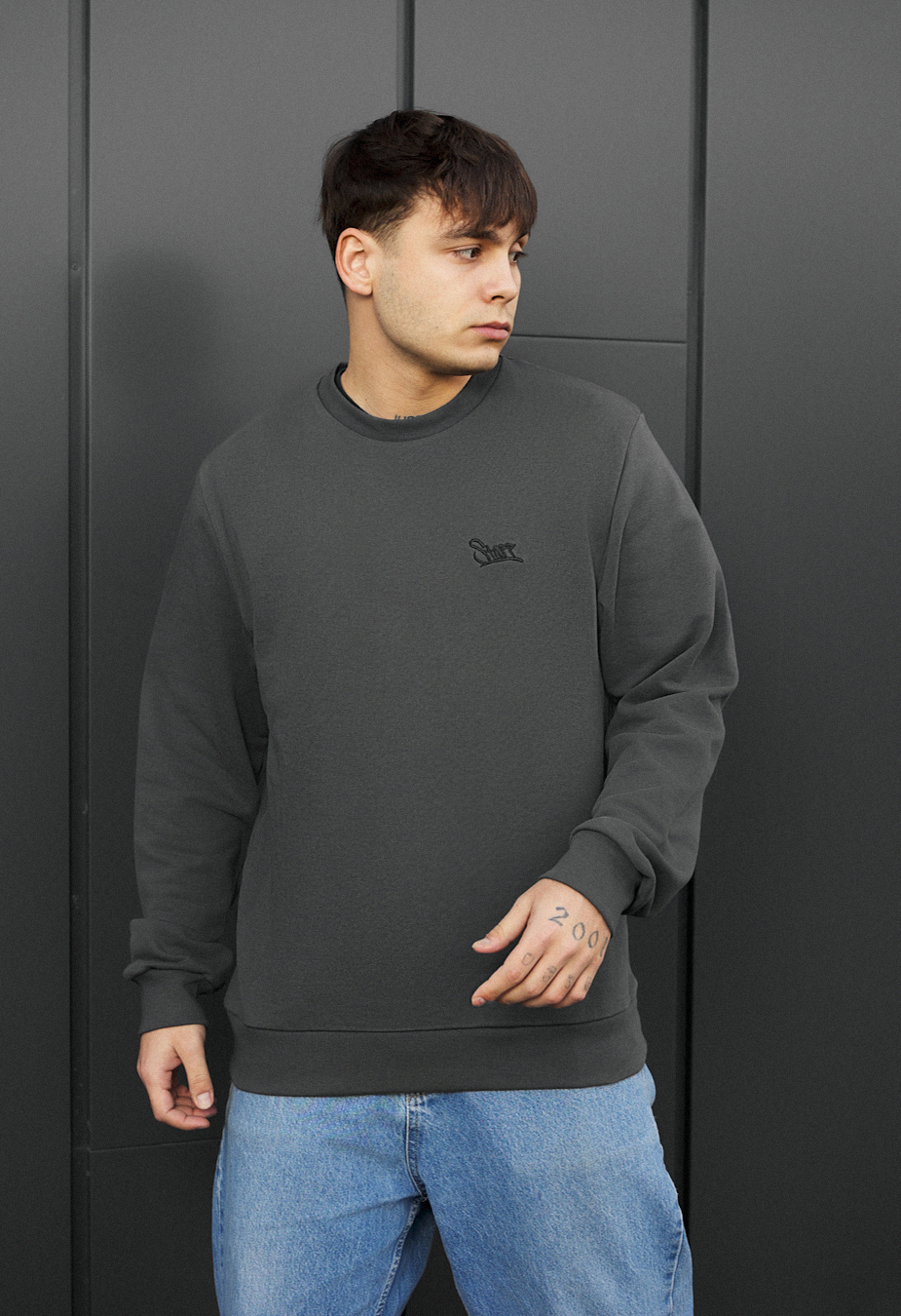 Bluza Staff logo dark gray