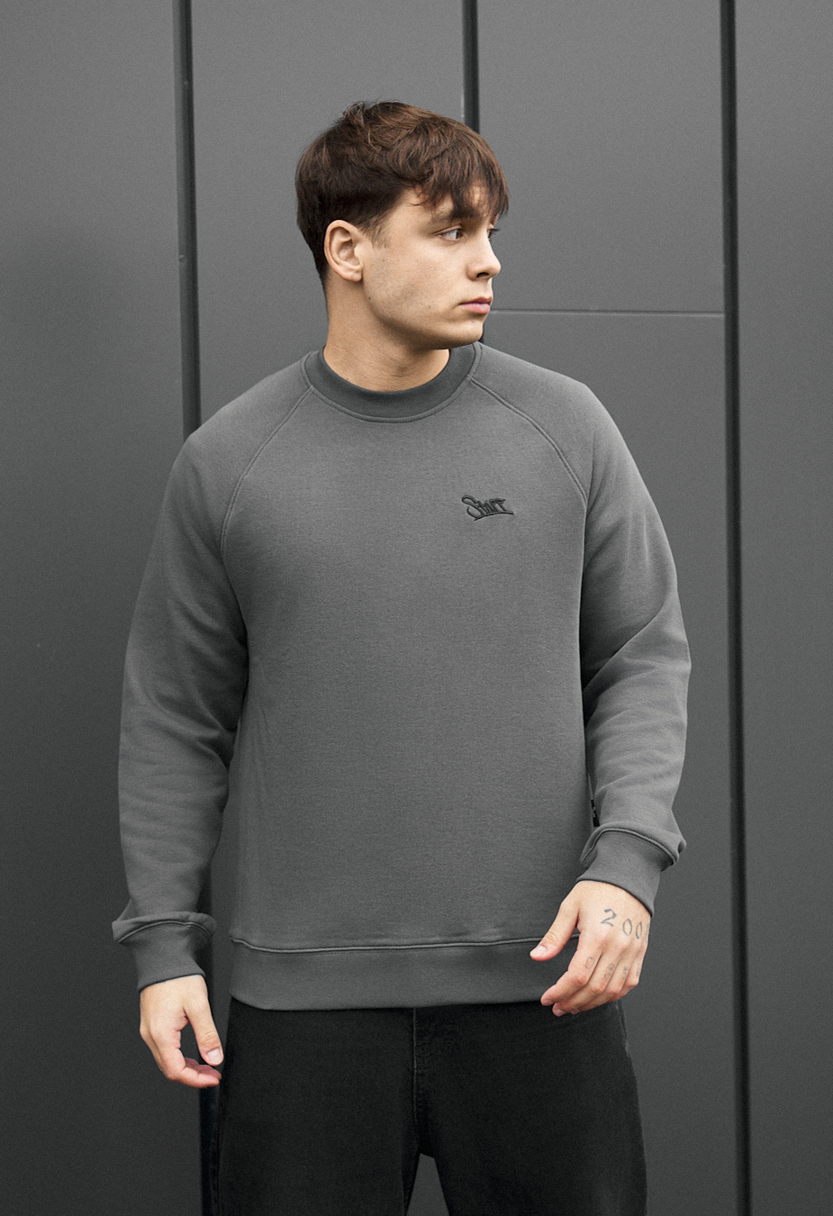 Bluza Staff dark gray logo