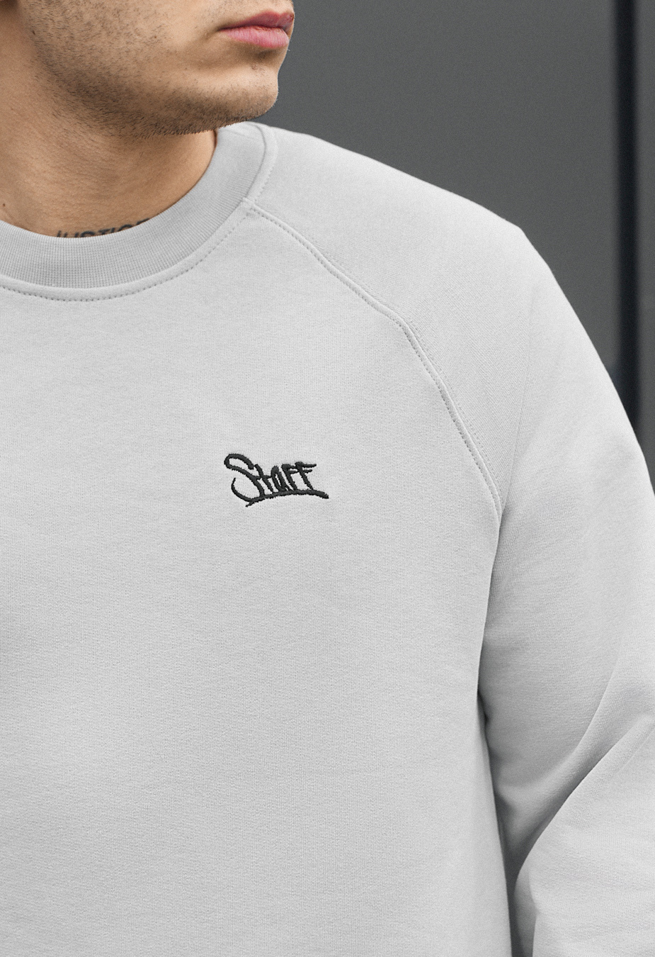 Bluza Staff light gray logo