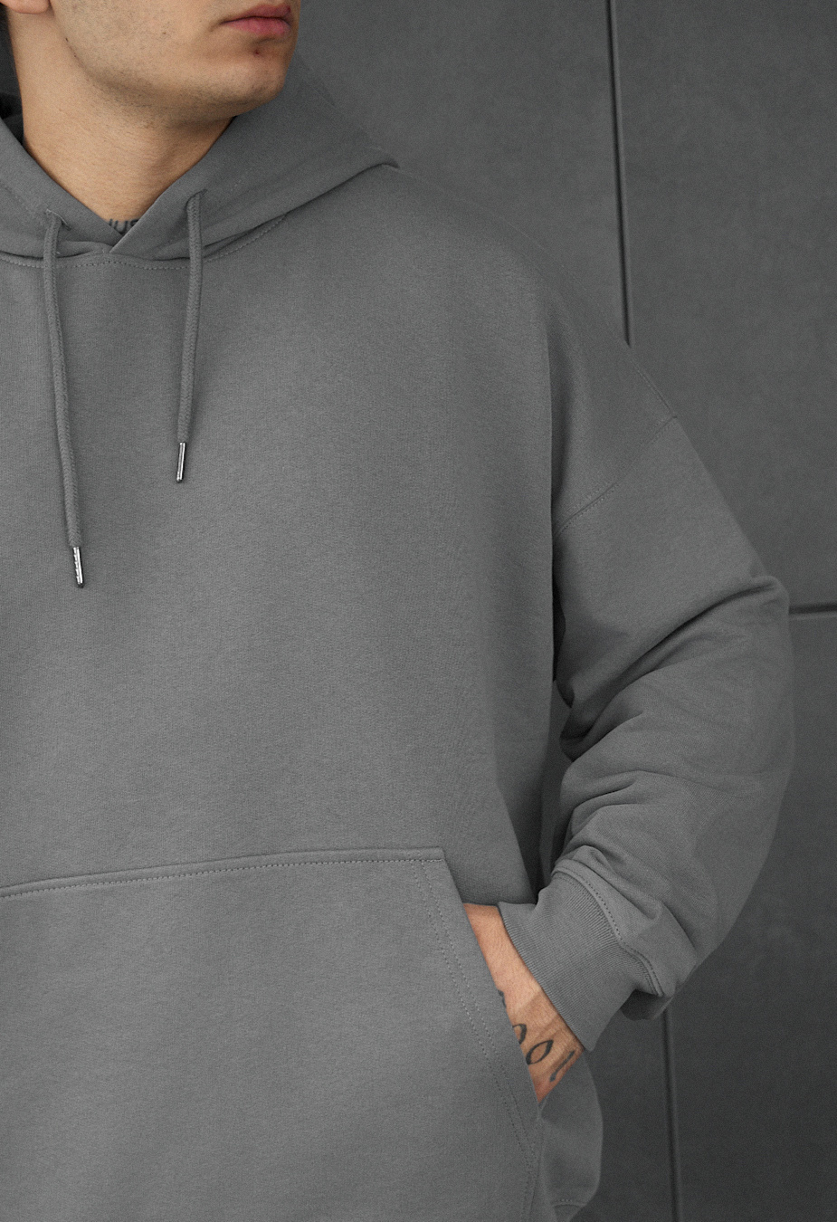 Bluza Staff gray oversize