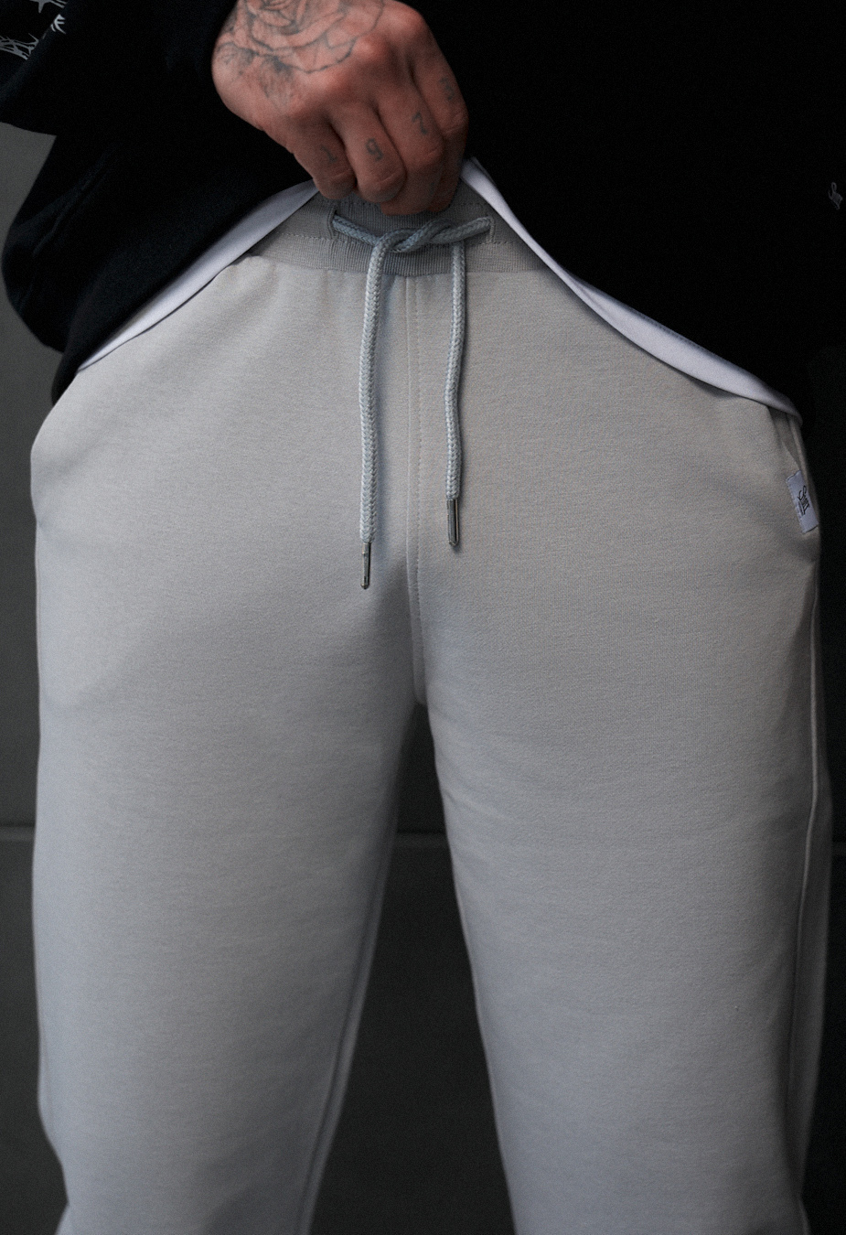 Spodnie dresowe Staff rol light gray