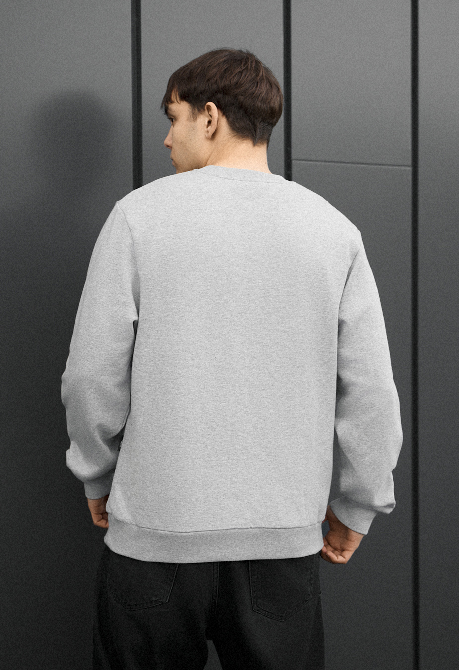 Bluza Staff logo gray melange