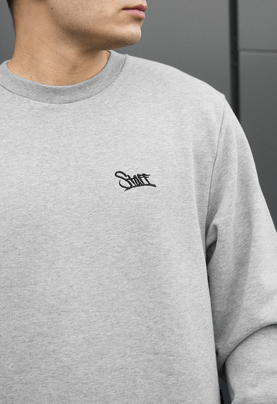 Bluza Staff logo gray melange