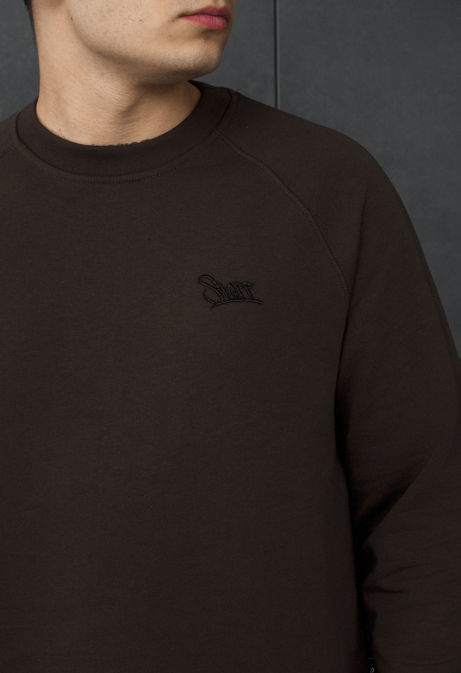 Bluza Staff dark brown logo