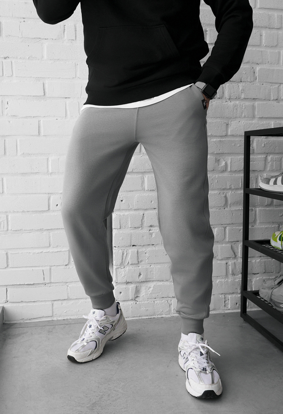 Spodnie dresowe Staff rol gray