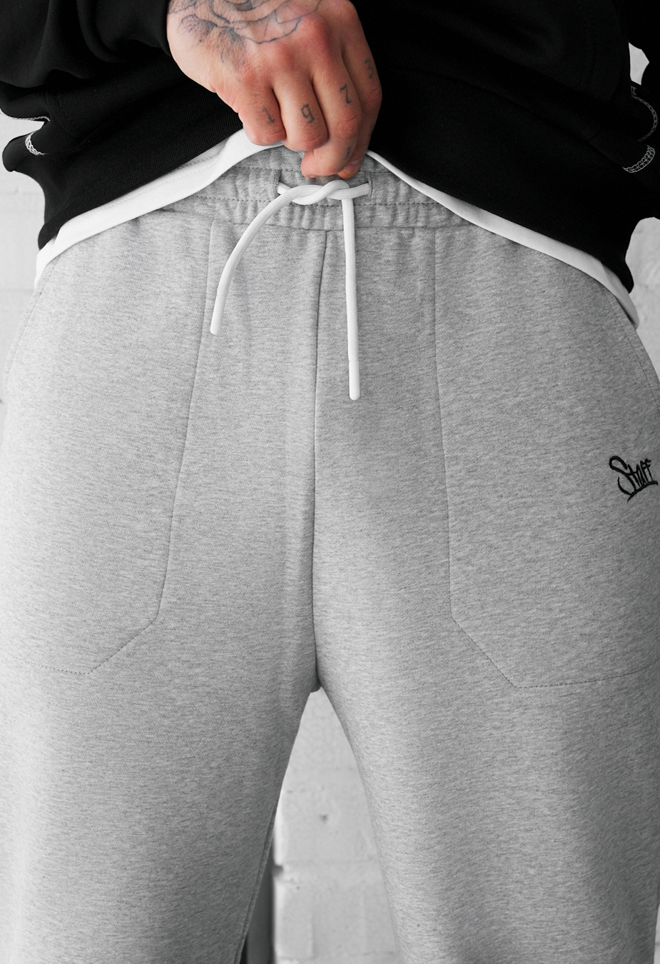 Spodnie dresowe Staff al logo gray melange