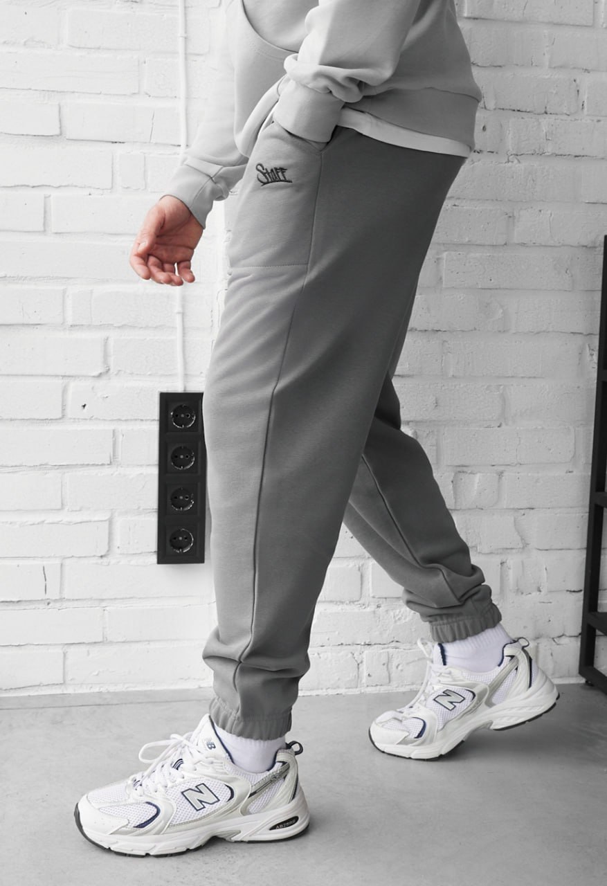 Spodnie dresowe Staff al logo gray