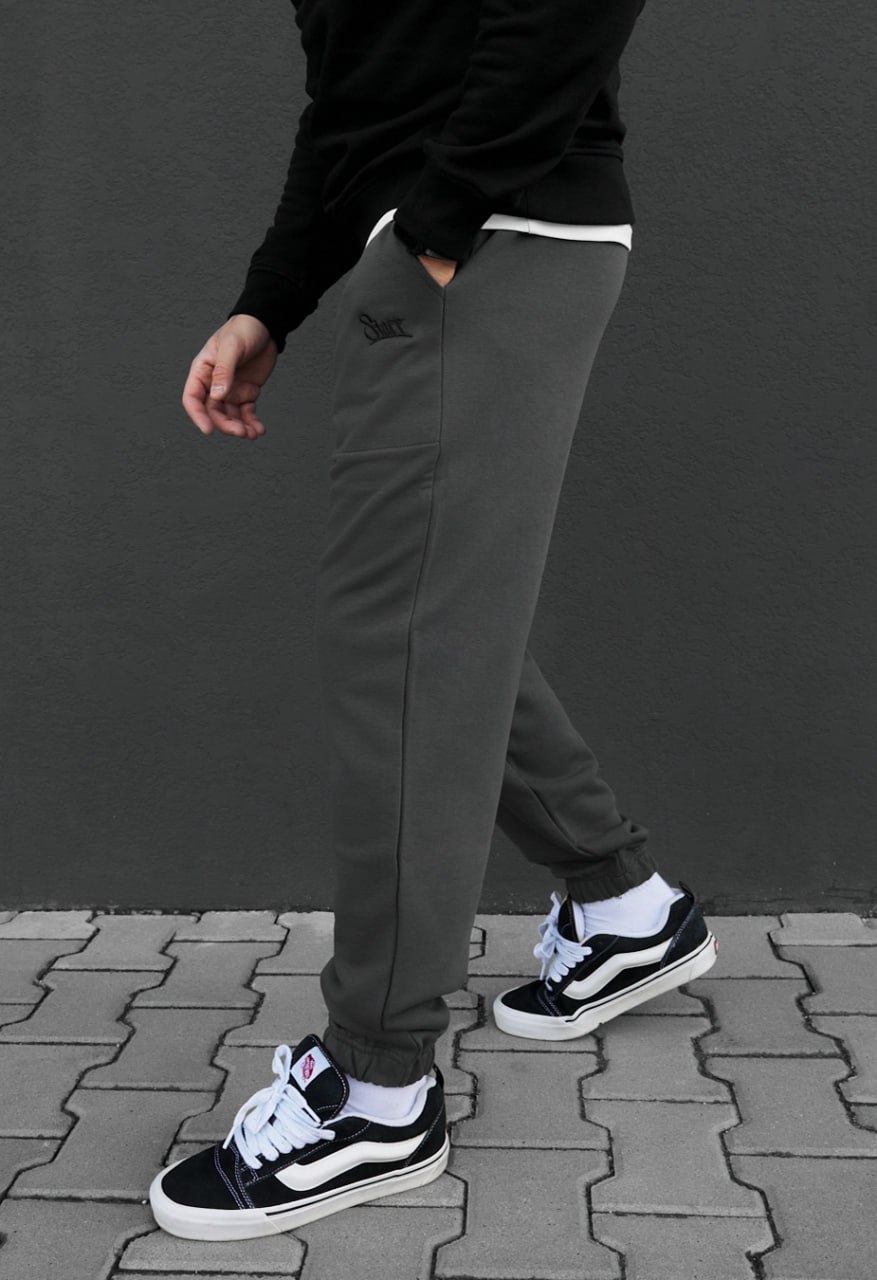 Spodnie dresowe Staff al logo dark gray