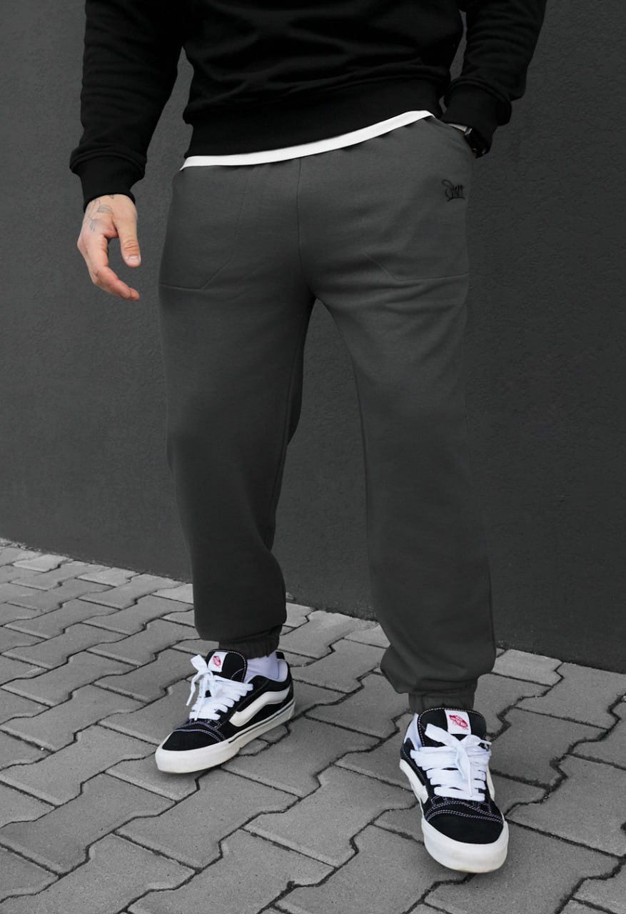 Spodnie dresowe Staff al logo dark gray