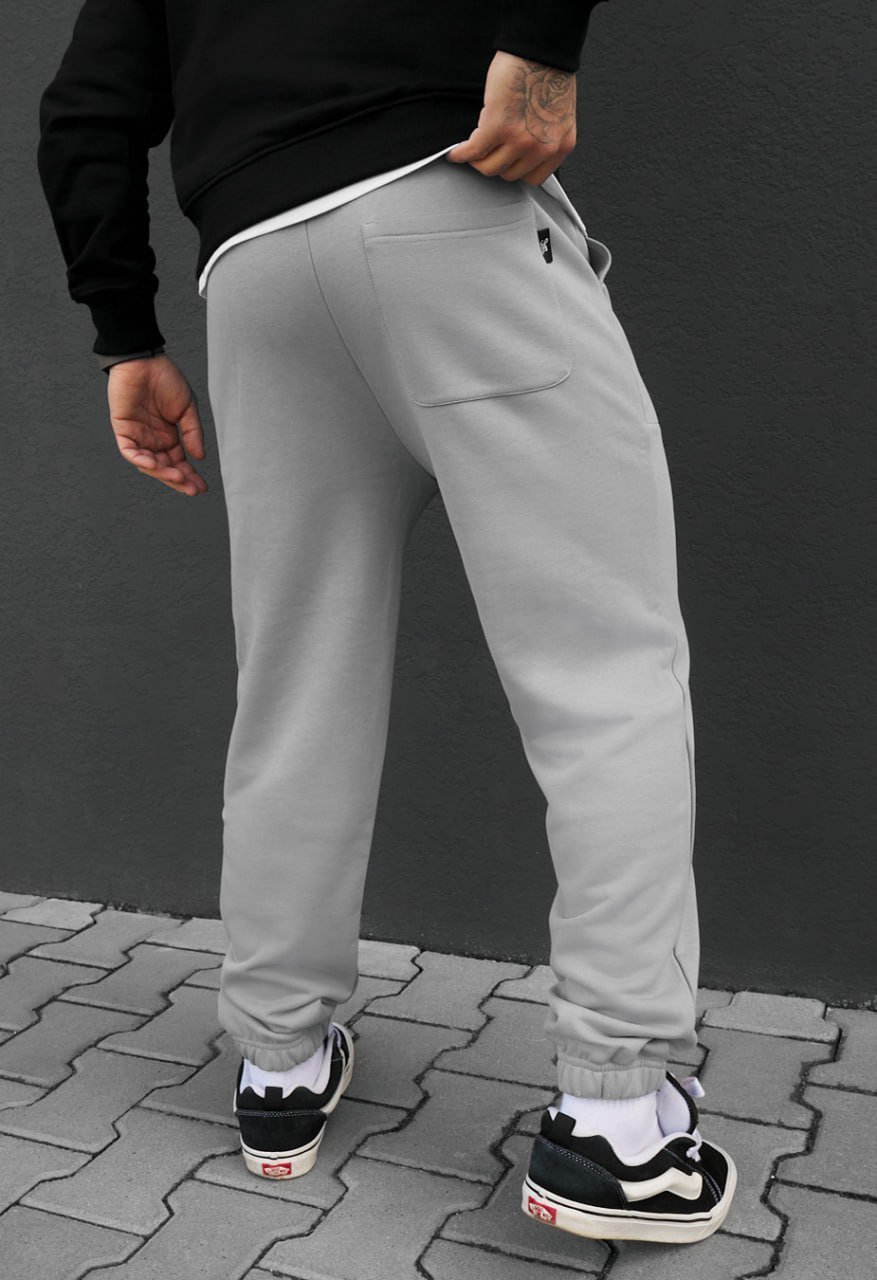 Spodnie dresowe Staff al logo light gray