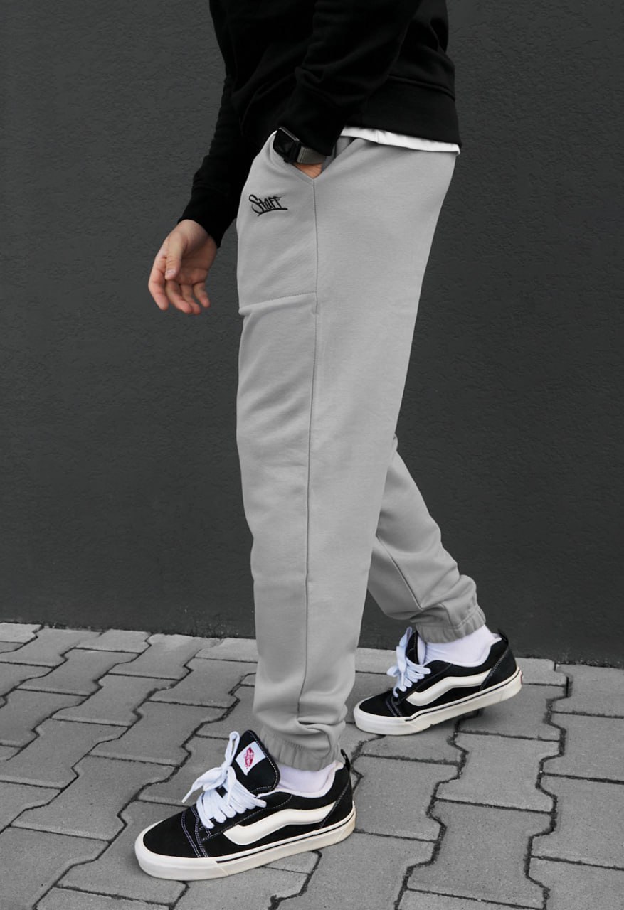 Spodnie dresowe Staff al logo light gray